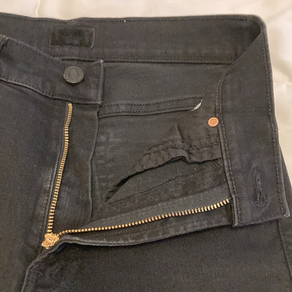 MOTHER Jeans women’s The Stunner Zip Ankle Step Fray in Not Guilty Size 25 - Picture 8 of 12